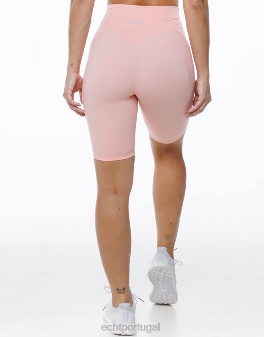 ECHT ascender shorts de bolso rosa pêssego roupas mulheres P22N329