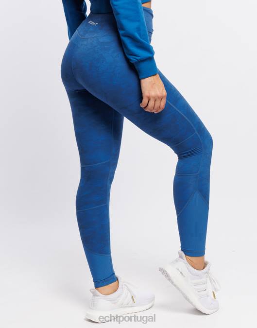 ECHT aumentar leggings azul roupas mulheres P22N519