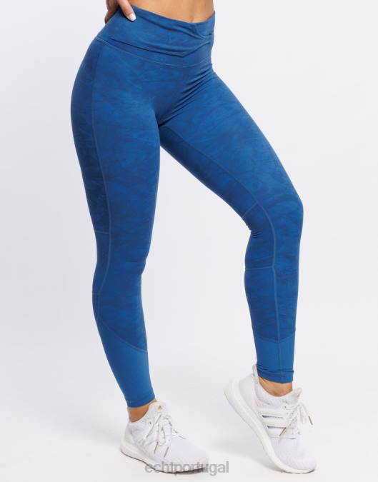 ECHT aumentar leggings azul roupas mulheres P22N519