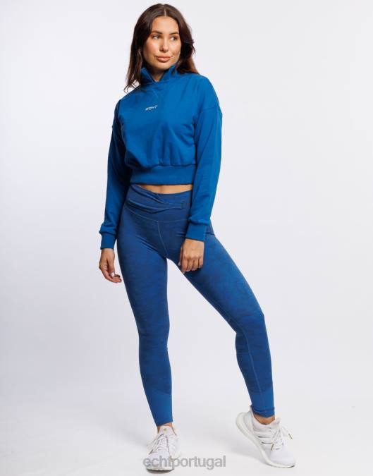 ECHT aumentar leggings azul roupas mulheres P22N519