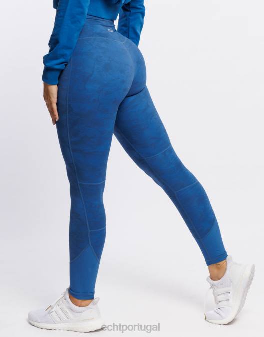 ECHT aumentar leggings azul roupas mulheres P22N519