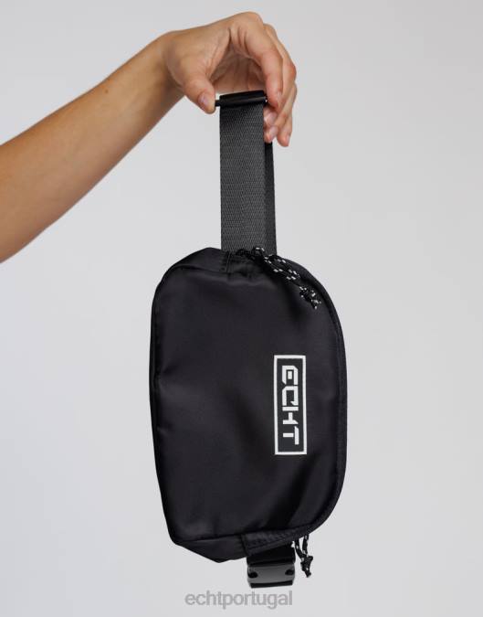 ECHT bolsa de cinto de náilon preto bolsa unissex P22N530