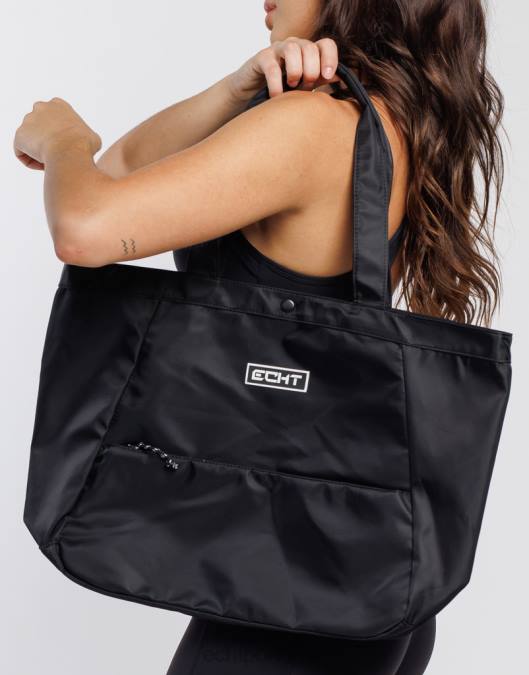 ECHT bolsa de náilon preto bolsa unissex P22N531