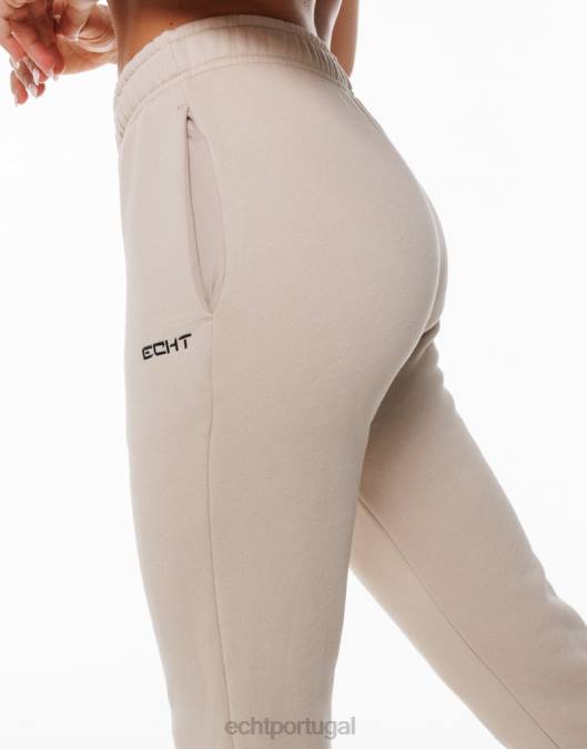 ECHT calça de moletom flare aveia roupas mulheres P22N204