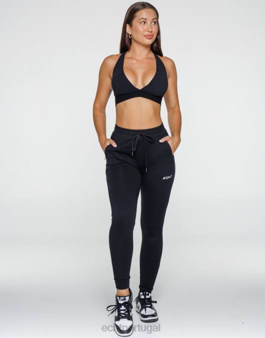 ECHT calça jogger feminina v2 preto roupas mulheres P22N23