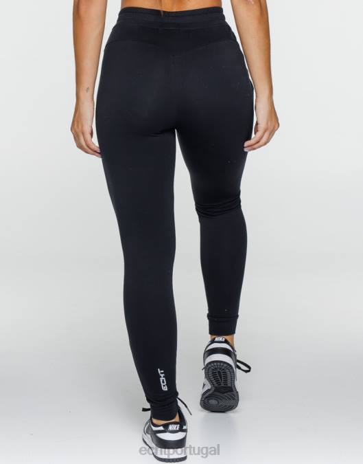 ECHT calça jogger feminina v2 preto roupas mulheres P22N23