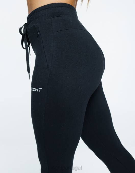 ECHT calça jogger feminina v2 preto roupas mulheres P22N23