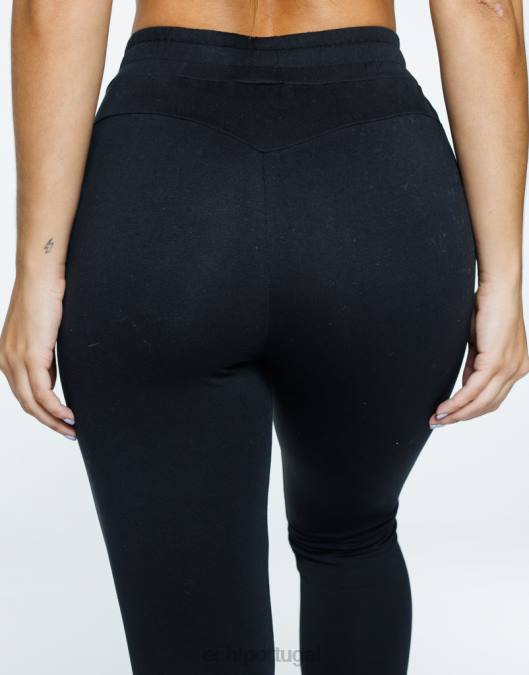 ECHT calça jogger feminina v2 preto roupas mulheres P22N23