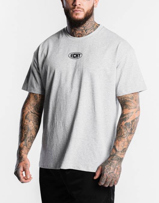 ECHT camiseta clássica cinza bolsa homens P22N569