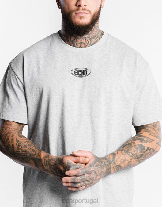 ECHT camiseta clássica cinza bolsa homens P22N569