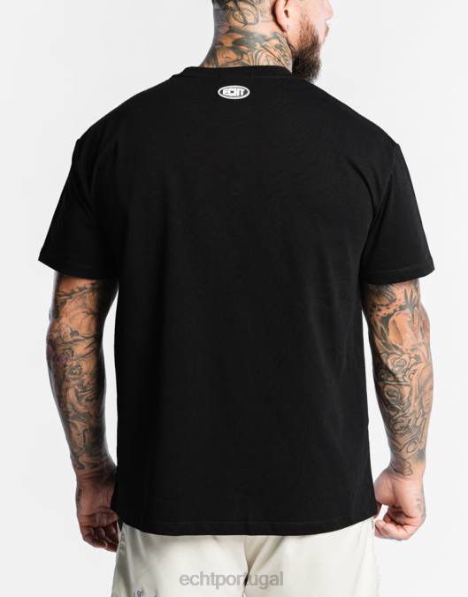 ECHT camiseta clássica preto bolsa homens P22N567