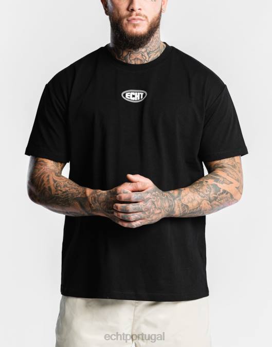 ECHT camiseta clássica preto bolsa homens P22N567