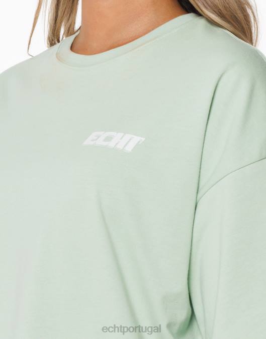 ECHT camiseta de corrida camafeu verde roupas mulheres P22N430