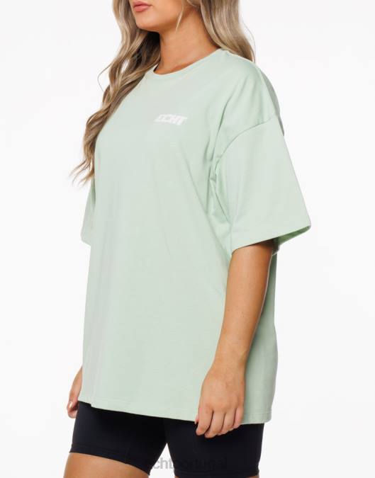 ECHT camiseta de corrida camafeu verde roupas mulheres P22N430