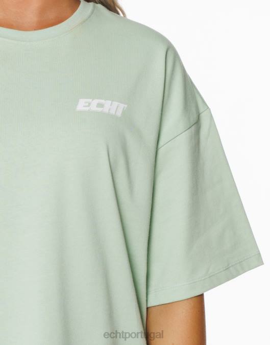 ECHT camiseta de corrida camafeu verde roupas mulheres P22N430