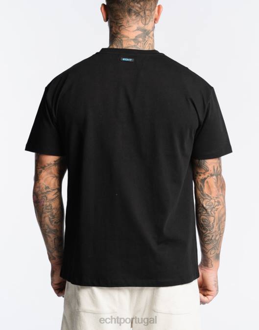 ECHT camiseta de fogo preto bolsa homens P22N576