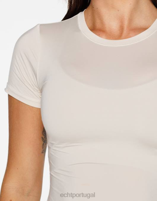 ECHT camiseta de suavização de forma aveia roupas mulheres P22N161