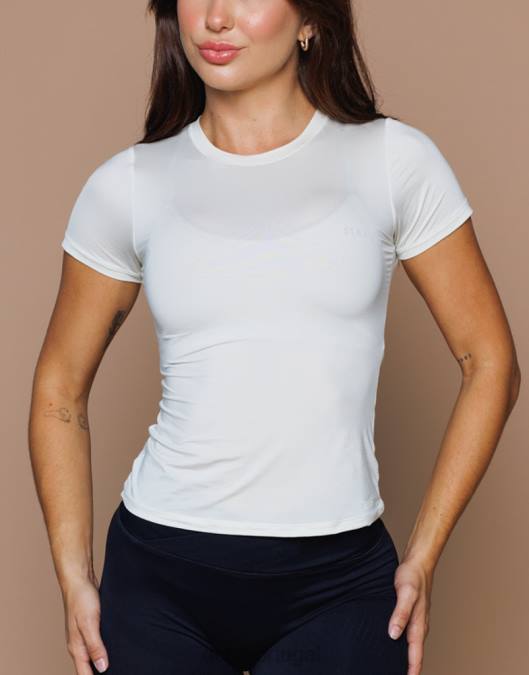 ECHT camiseta de suavização de forma cinza roupas mulheres P22N160