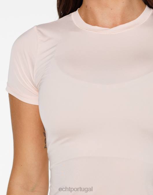 ECHT camiseta de suavização de forma rosa roupas mulheres P22N159