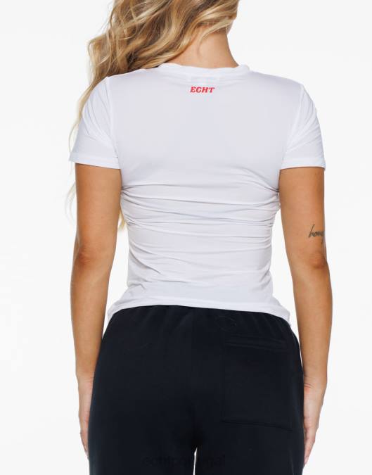 ECHT camiseta em formato de morango branco roupas mulheres P22N170