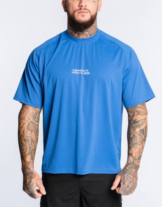 ECHT camiseta esportiva anual azul clássico bolsa homens P22N548