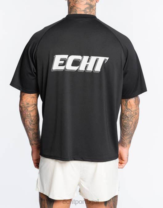 ECHT camiseta esportiva anual preto bolsa homens P22N546