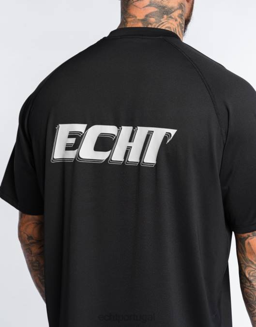 ECHT camiseta esportiva anual preto bolsa homens P22N546