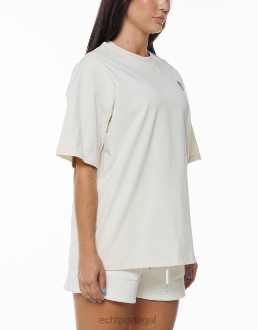 ECHT camiseta grande de morango branco roupas mulheres P22N173