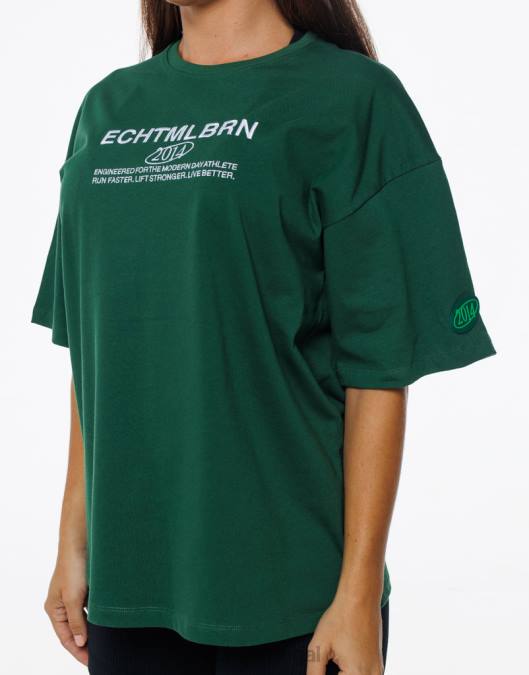 ECHT camiseta grande mlbrn verde roupas mulheres P22N96