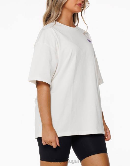 ECHT camiseta lança estrela branca roupas mulheres P22N436