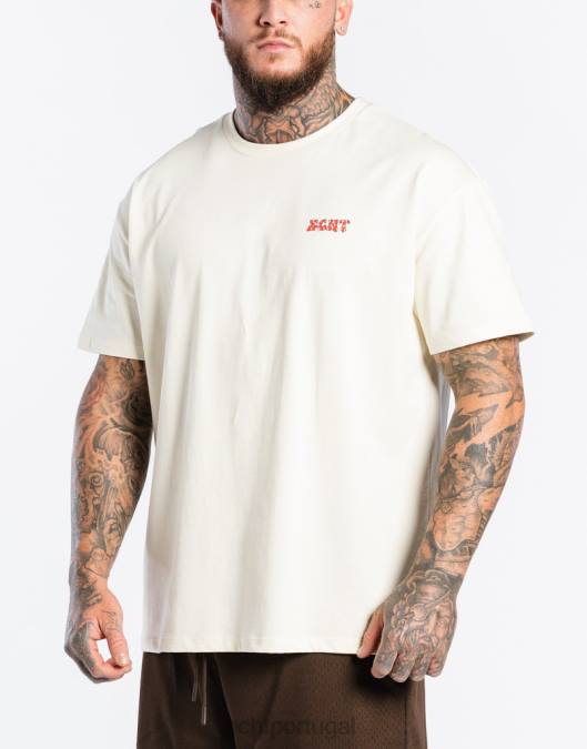 ECHT camiseta morango branco bolsa homens P22N561