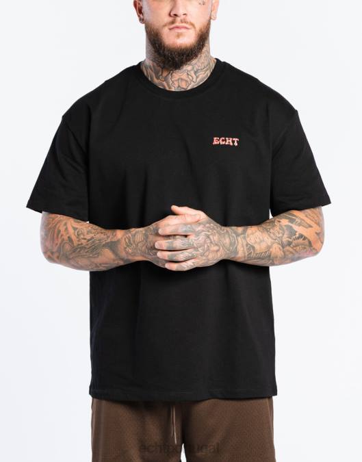 ECHT camiseta morango preto bolsa homens P22N560