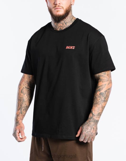 ECHT camiseta morango preto bolsa homens P22N560