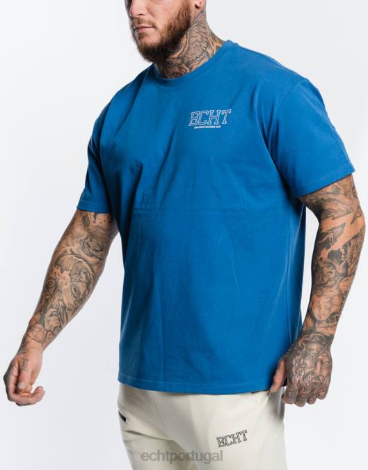 ECHT camiseta titular azul bolsa homens P22N572