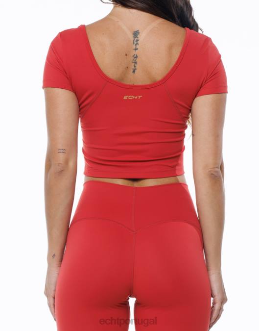 ECHT camiseta ultra cardeal vermelho roupas mulheres P22N461