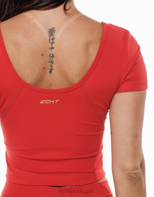 ECHT camiseta ultra cardeal vermelho roupas mulheres P22N461