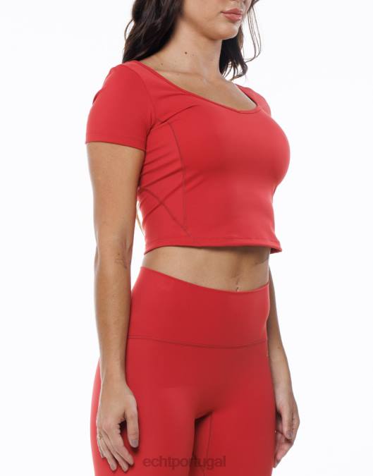 ECHT camiseta ultra cardeal vermelho roupas mulheres P22N461