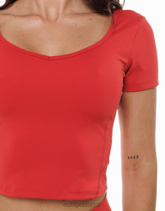 ECHT camiseta ultra cardeal vermelho roupas mulheres P22N461