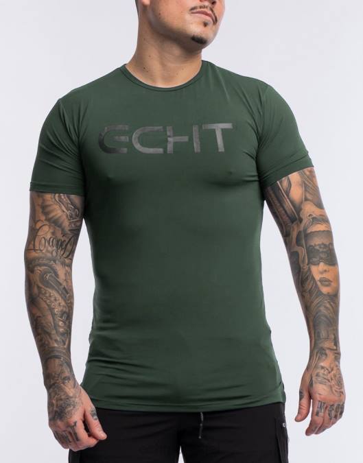 ECHT camiseta vértice cáqui bolsa homens P22N581