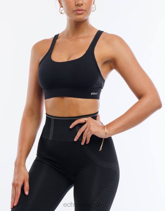 ECHT essência esportiva preto roupas mulheres P22N56