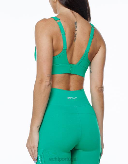 ECHT essência esportiva verde esmeralda roupas mulheres P22N388