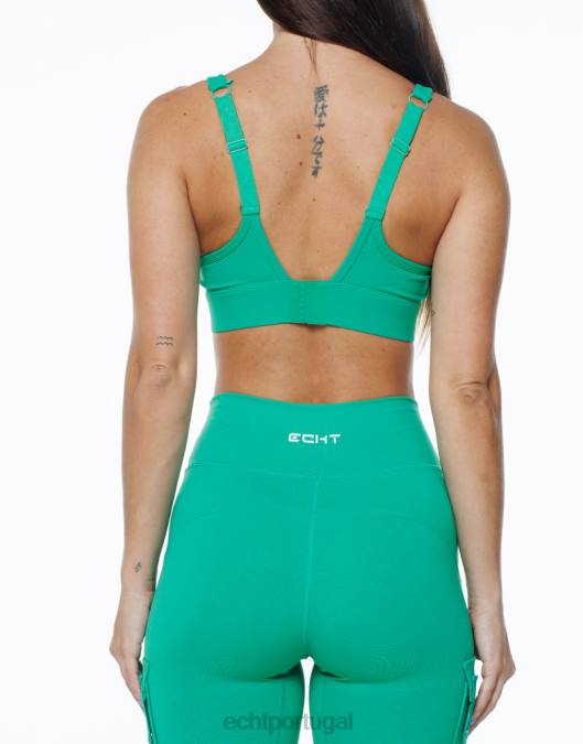 ECHT essência esportiva verde esmeralda roupas mulheres P22N388