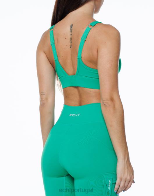 ECHT essência esportiva verde esmeralda roupas mulheres P22N388