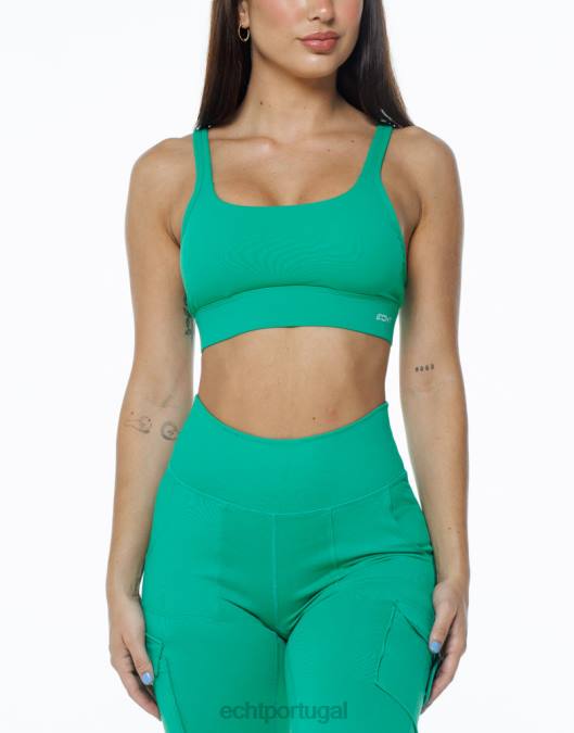 ECHT essência esportiva verde esmeralda roupas mulheres P22N388