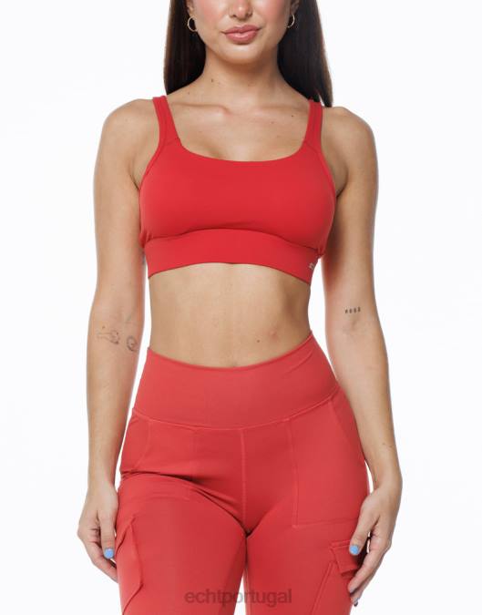 ECHT essência esportiva vermelho roupas mulheres P22N389