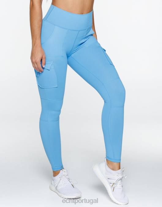 ECHT essência leggings v2 azul roupas mulheres P22N390