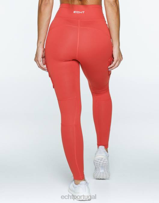 ECHT essência leggings v2 vermelho roupas mulheres P22N392