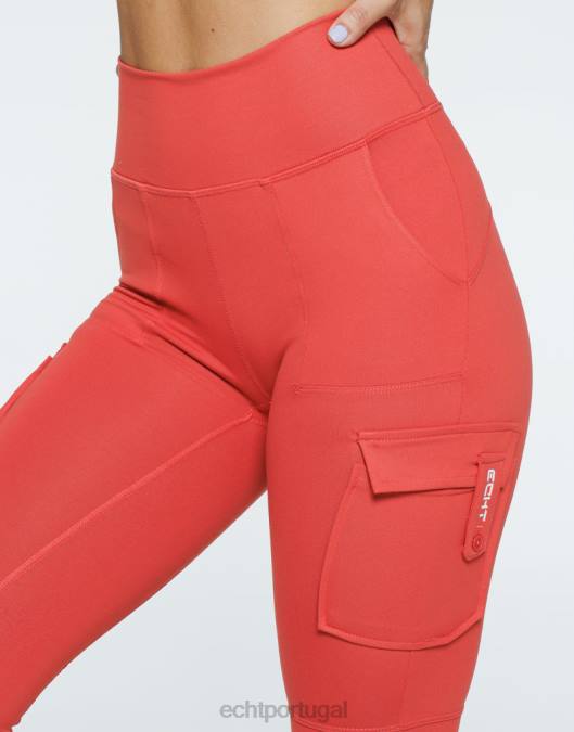 ECHT essência leggings v2 vermelho roupas mulheres P22N392