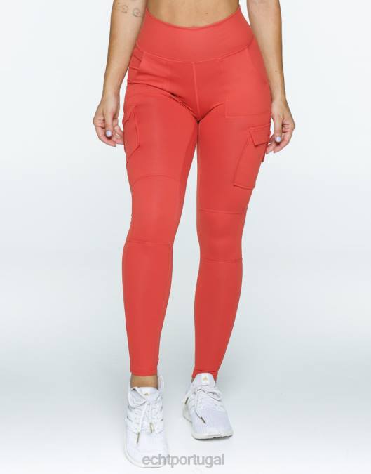 ECHT essência leggings v2 vermelho roupas mulheres P22N392