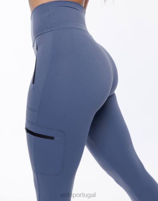 ECHT explorar leggings pedra azul roupas mulheres P22N508